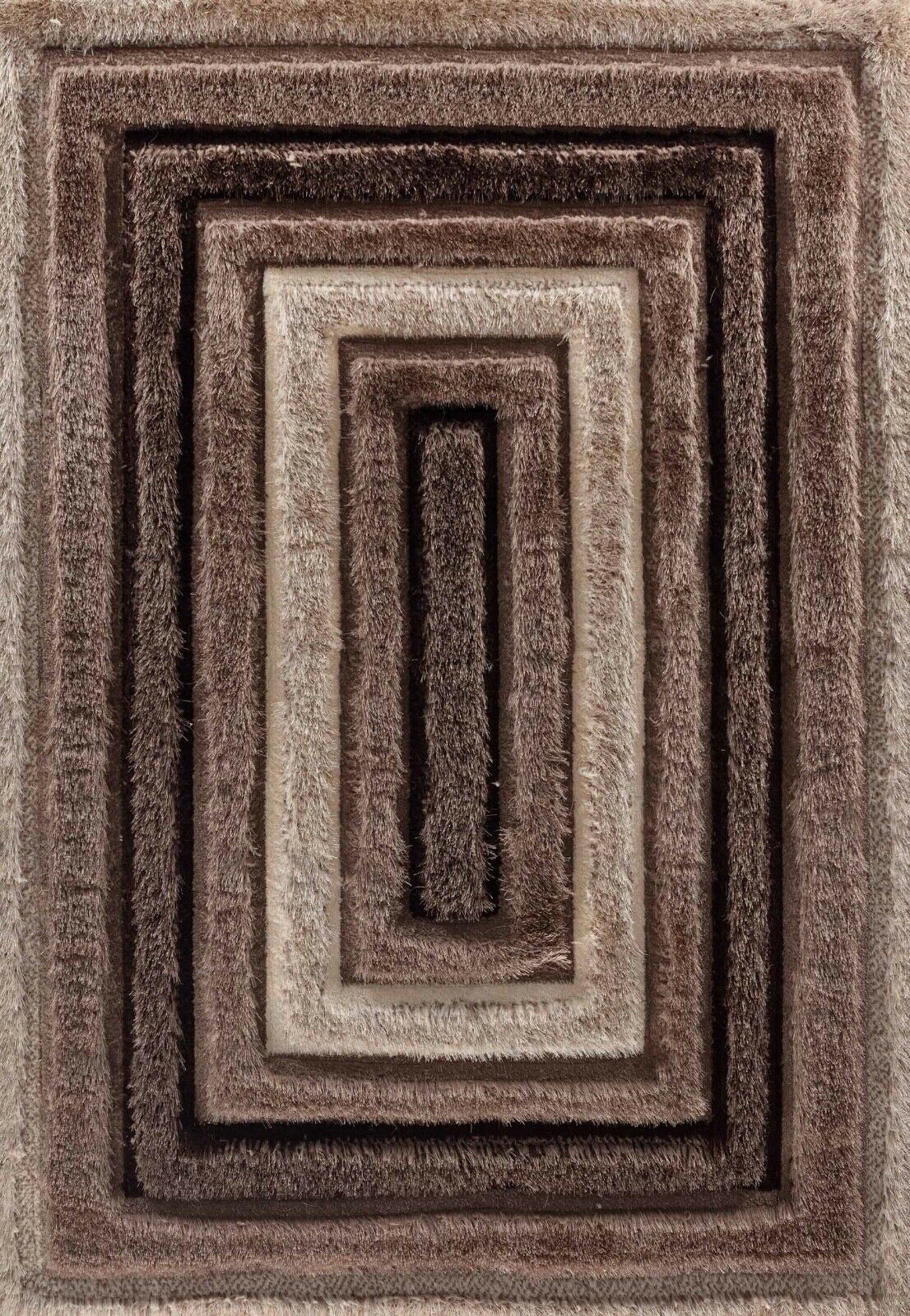 California Bordered Shaggy Rug - Bronze