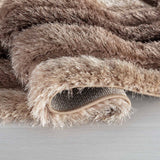 California Bordered Shaggy Rug - Bronze