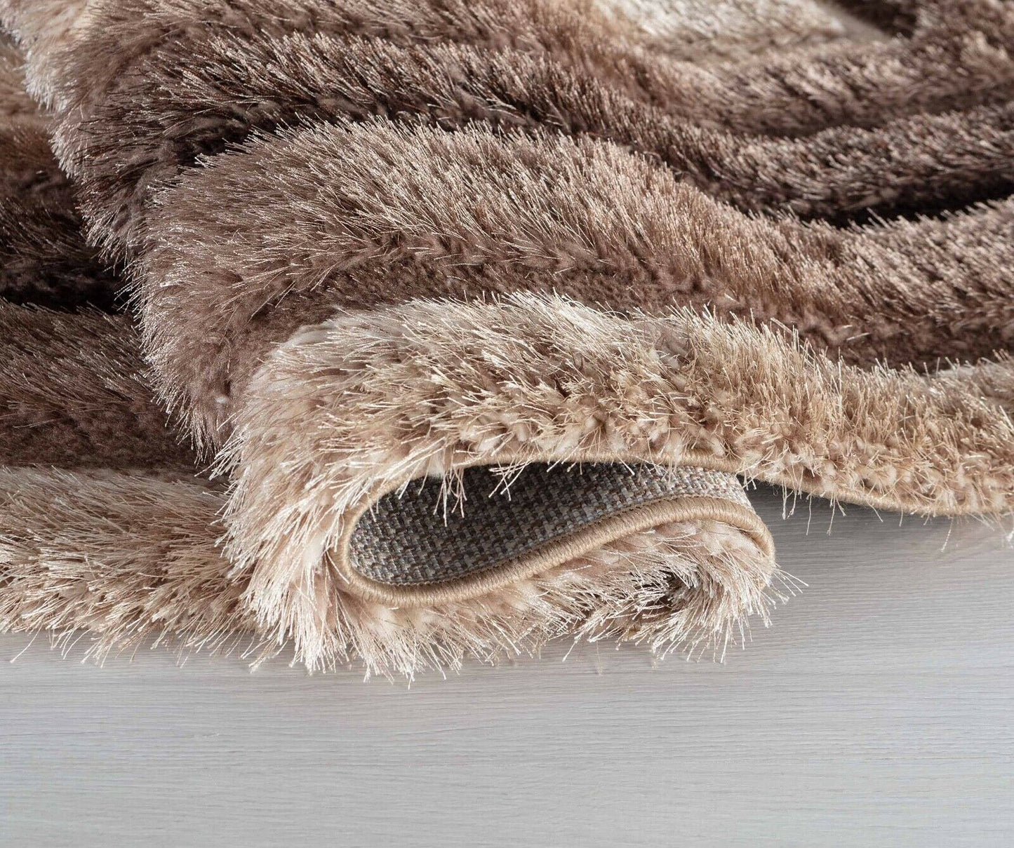 California Bordered Shaggy Rug - Bronze