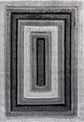 California Bordered Shaggy Rug - Grey