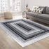 California Bordered Shaggy Rug - Grey
