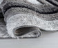 California Bordered Shaggy Rug - Grey