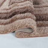 California Bordered Shaggy Rug - Bronze