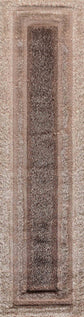California Bordered Shaggy Rug - Bronze