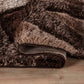 California Hand-Carved Shaggy Rug - Swirl Bronze