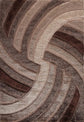 California Swirl Shaggy Rug - Bronze