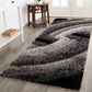California Hand-Carved Shaggy Rug - Swirl Bronze