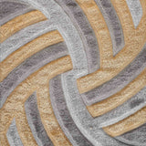 California Swirl Shaggy Rug - Ochre