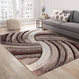 California Swirl  Shaggy Rug - 160x230 cm