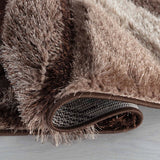 California Swirl Shaggy Rug - Bronze