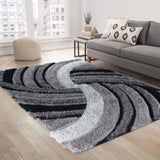 California Swirl  Shaggy Rug - 160x230 cm