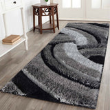 California Swirl Shaggy - Runners - 60x220 cm