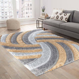 California Swirl  Shaggy Rug - 160x230 cm