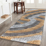 California Swirl Shaggy - Runners - 60x220 cm