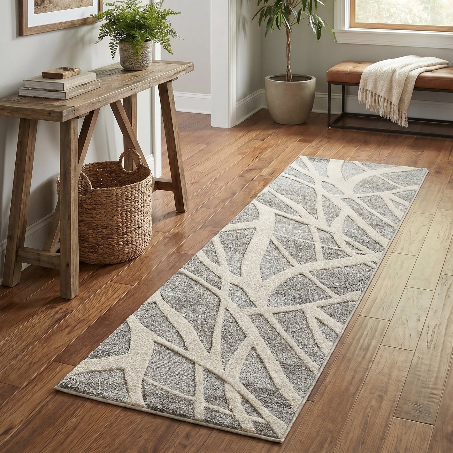 Santiago Carved Abstract Rug - Dynamic Grey