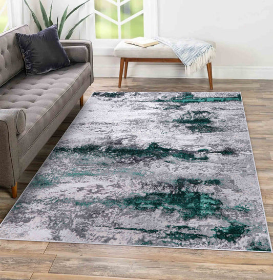 Emperor Onyx Abstract Rugs  - Aqua
