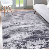 Emperor Onyx Abstract Rugs - Silver