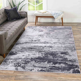 Emperor Onyx Abstract Rugs - Silver