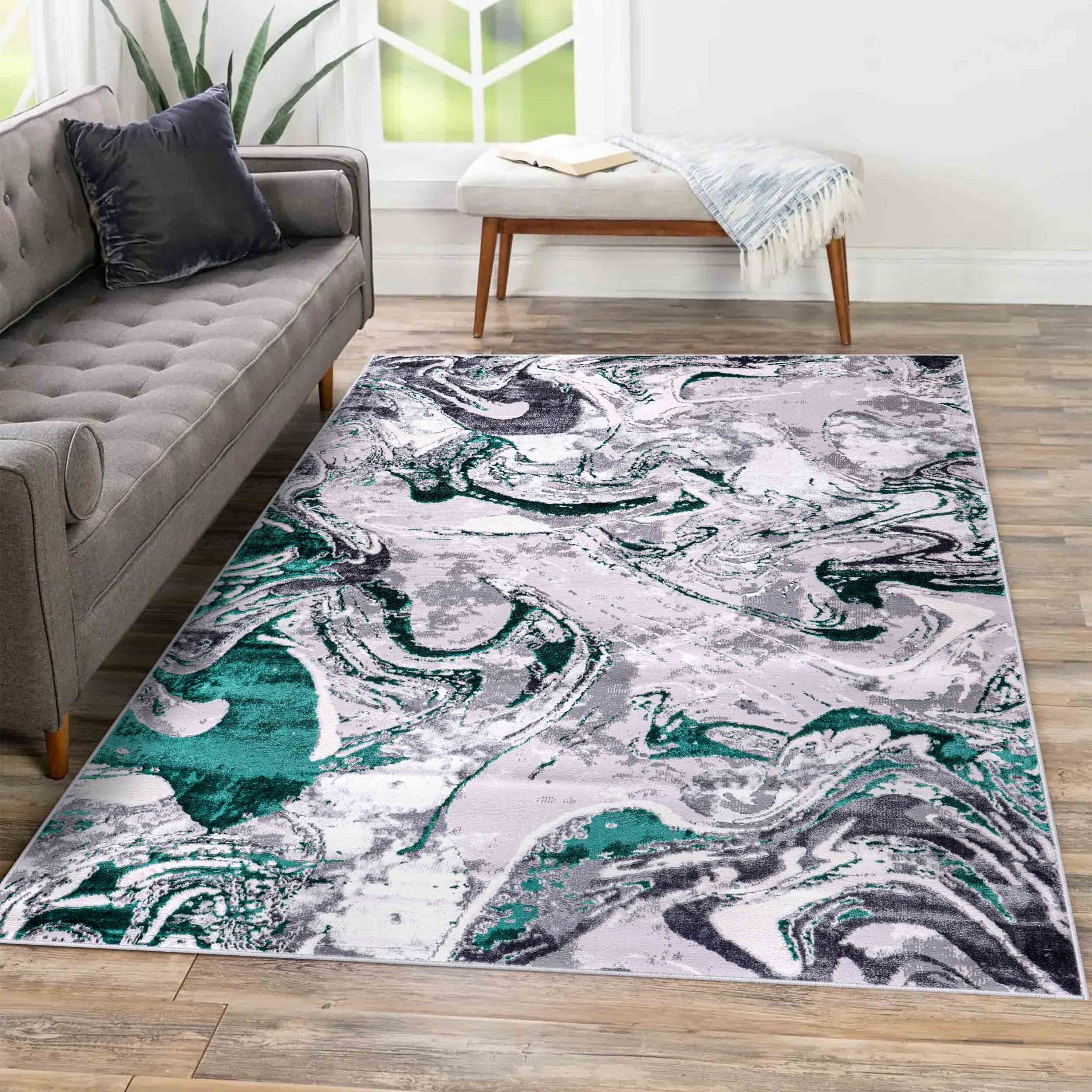 Emperor Solarius Abstract Rugs - Medium