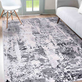 Emperor Styra Abstract Rugs - Silver