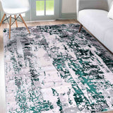 Emperor Styra Abstract Rugs  - Aqua