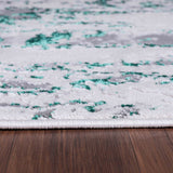 Emperor Styra Abstract Rugs  - Aqua