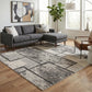 Rhodes Neutral Geometric Rug - Enigma Sage