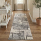 Rhodes Neutral Geometric Rug - Enigma Sage