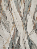 Essence Aura textured abstract rug, styled view