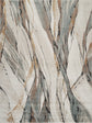 Essence Aura textured abstract rug, styled view