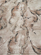 Terracotta Essence Lava textured abstract rug, styled view
