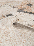 Terracotta Essence Lava textured abstract rug, close-up pile detail