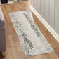 Sage Green Essence River textured abstract rug, in a room setting 2