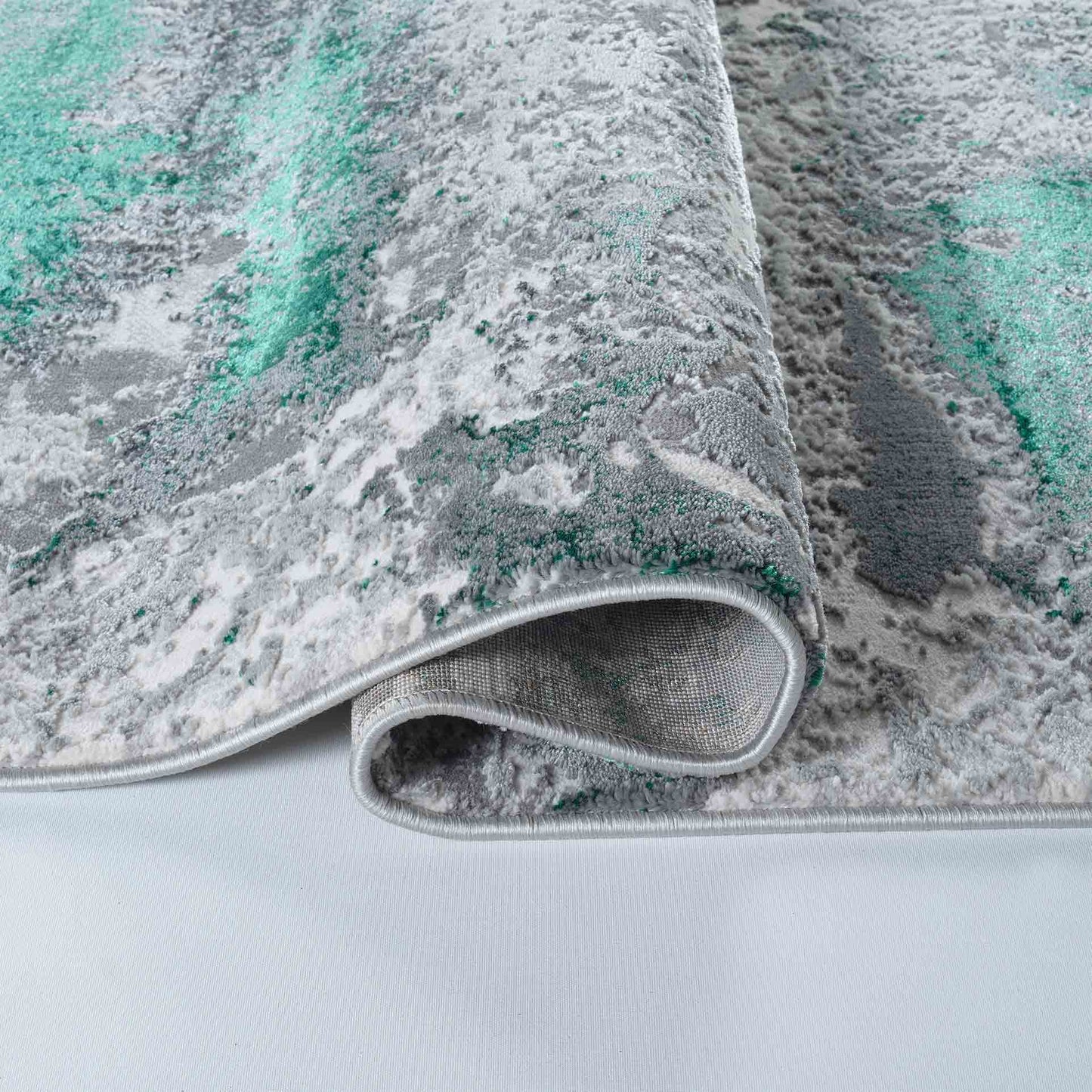 Emperor Metallic Abstract Rug - Onyx Gold