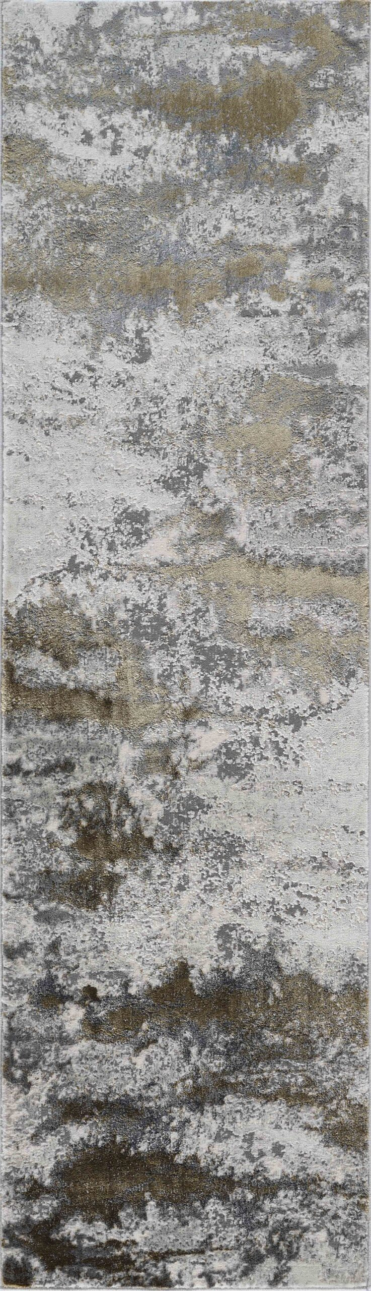 Emperor Metallic Abstract Rug - Onyx Gold