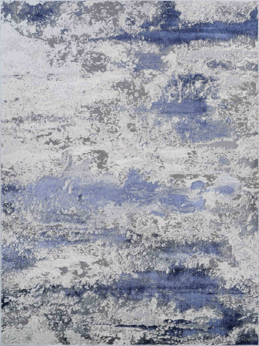 Emperor Onyx Abstract Rugs  - Navy