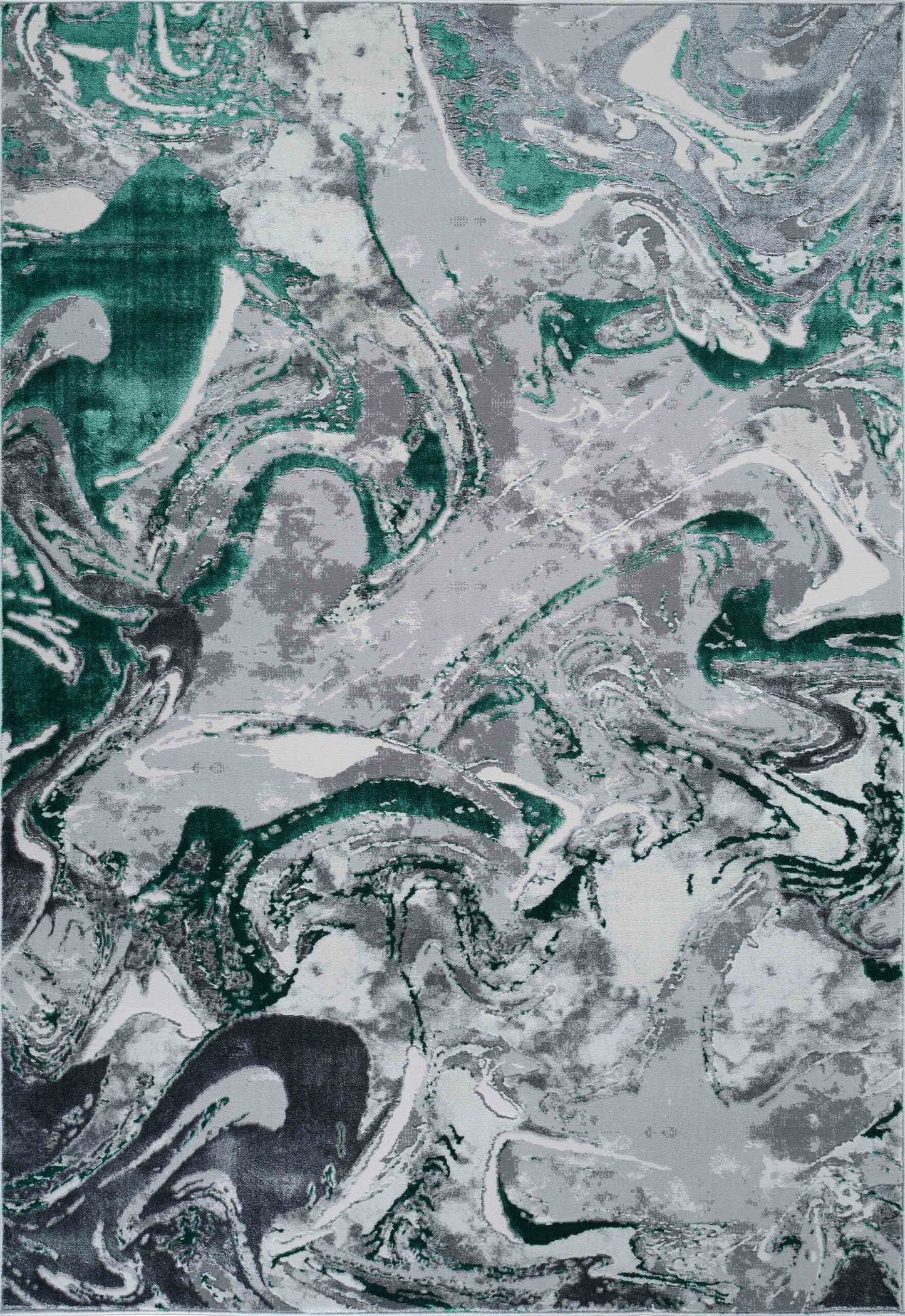 Emperor Metallic Abstract Rug - Solarius Gold