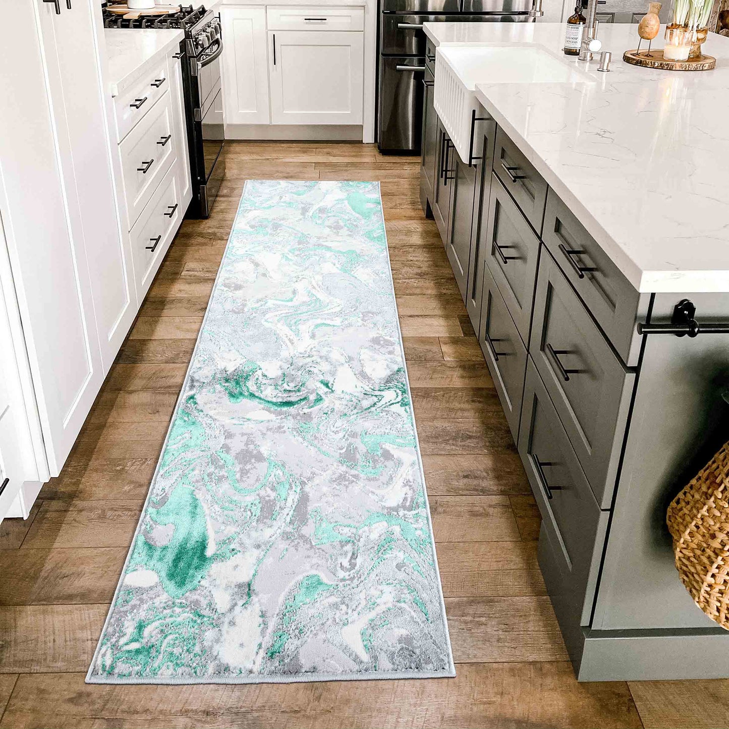 Emperor Metallic Abstract Rug - Solarius Gold