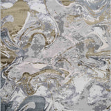 Emperor Solarius Abstract Rugs - Gold