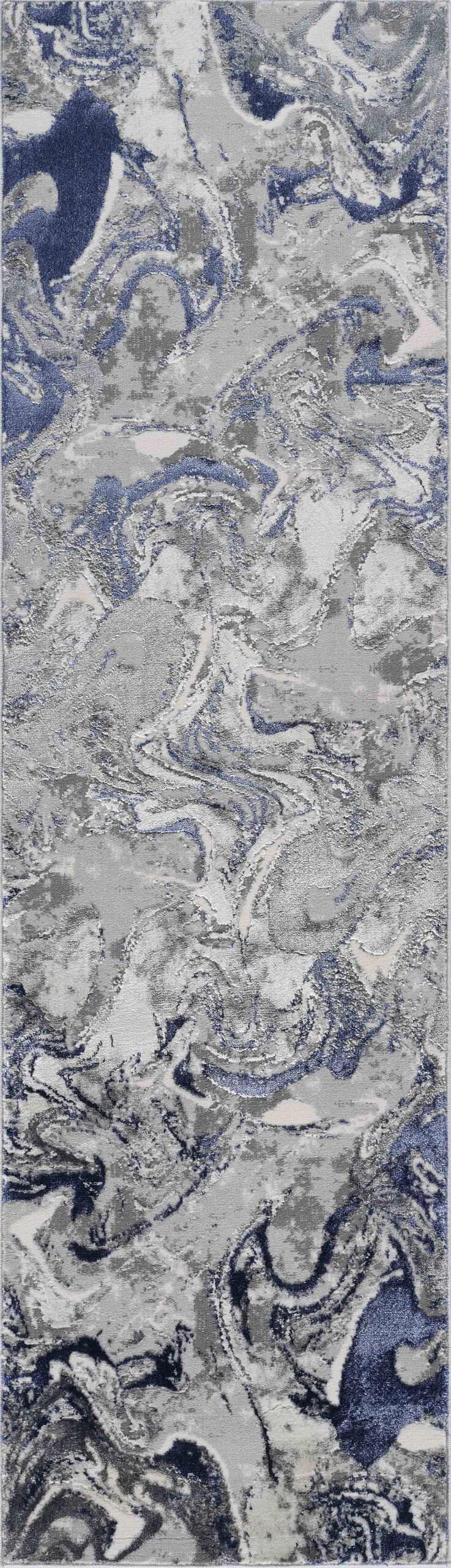 Emperor Metallic Abstract Rug - Solarius Gold