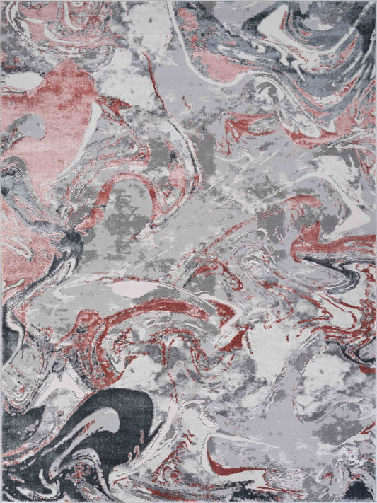 Emperor Solarius Abstract Rugs - Pink