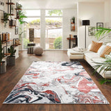 Emperor Solarius Abstract Rugs - Pink