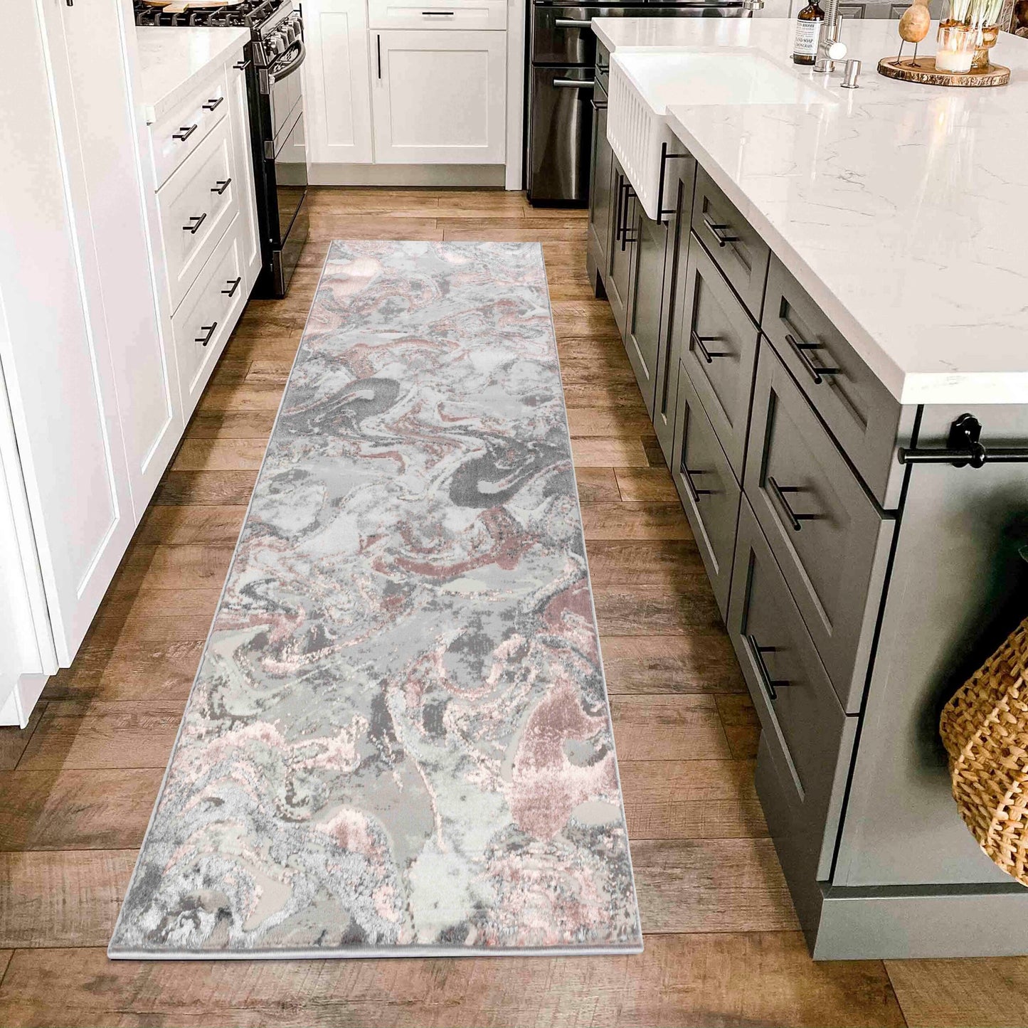 Emperor Metallic Abstract Rug - Solarius Gold