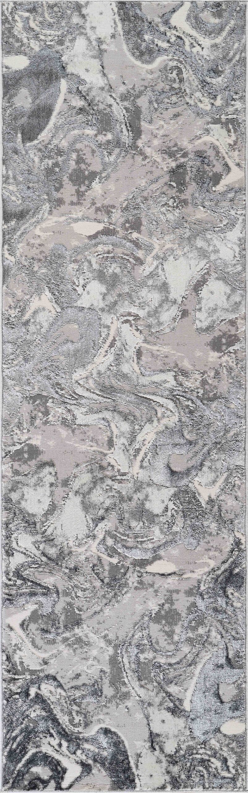 Emperor Metallic Abstract Rug - Solarius Gold