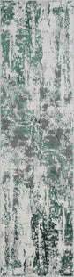 Aqua Emperor Styra abstract rug, flat portrait view 2