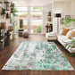 Aqua Emperor Styra abstract rug, in a room setting