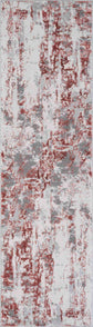 Pink Emperor Styra abstract rug, flat portrait view 2