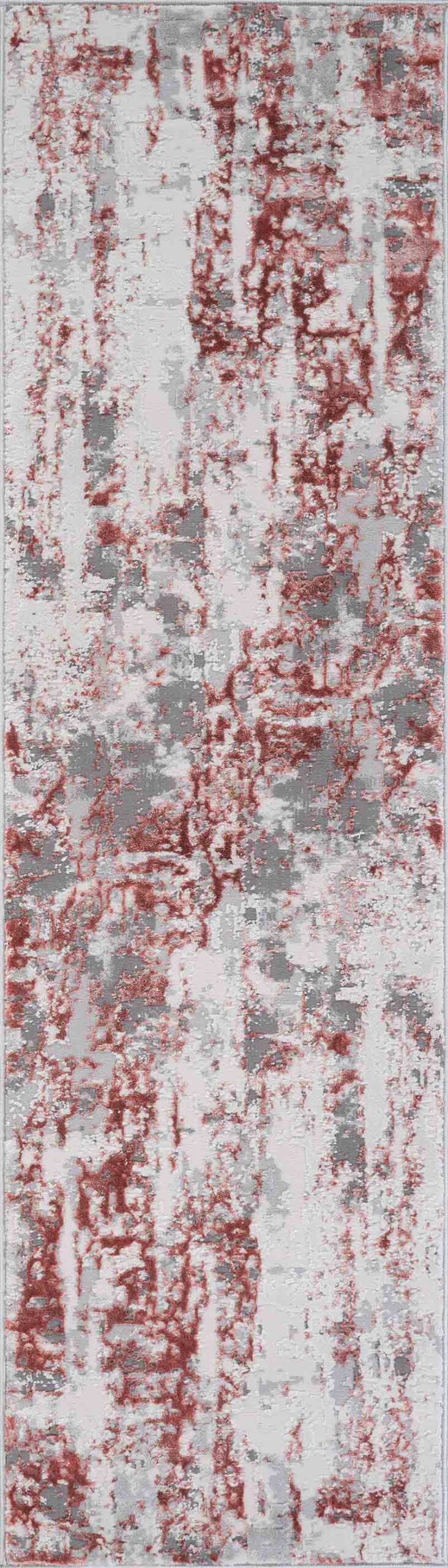 Pink Emperor Styra abstract rug, flat portrait view 2