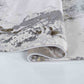 Emperor Metallic Abstract Rug - Picasso Silver