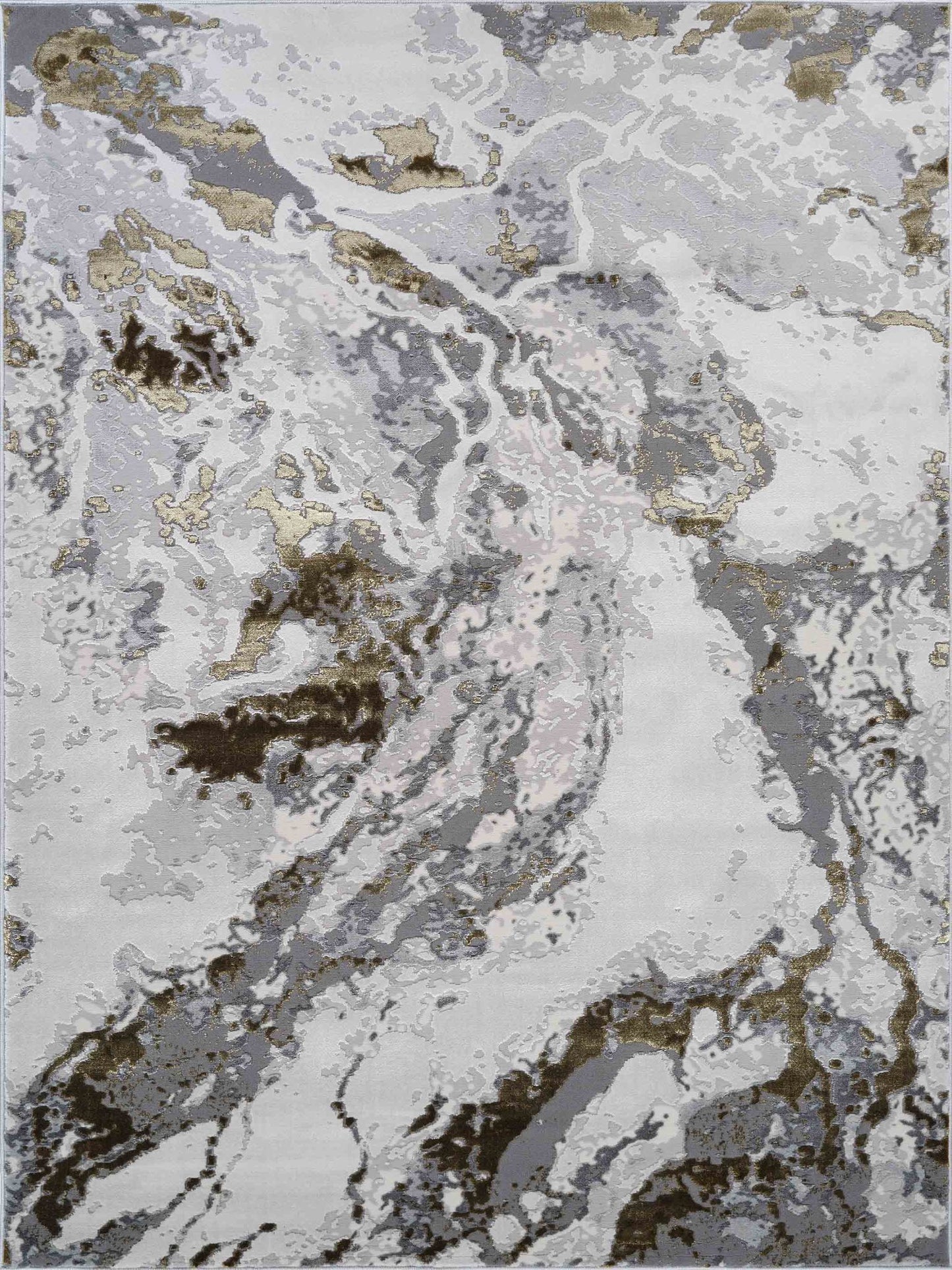 Emperor Picasso Abstract Rugs  - Gold